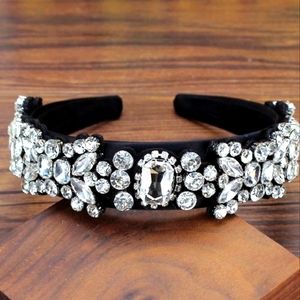 New Wide Luxury Crystal Princess Headbands